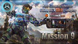 Mission 9! Halo Campaign Evolve on Steam Deck Oled gameplay. Can a steam hand-held run this game