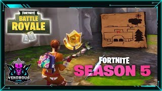 Fortnite Battle Royale - Risky Reels Treasure Map Location Guide Season 5 Challenge