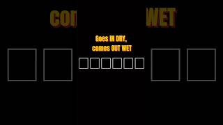 98% FAIL This! Goes IN DRY, Comes OUT W3T - 6 Letters