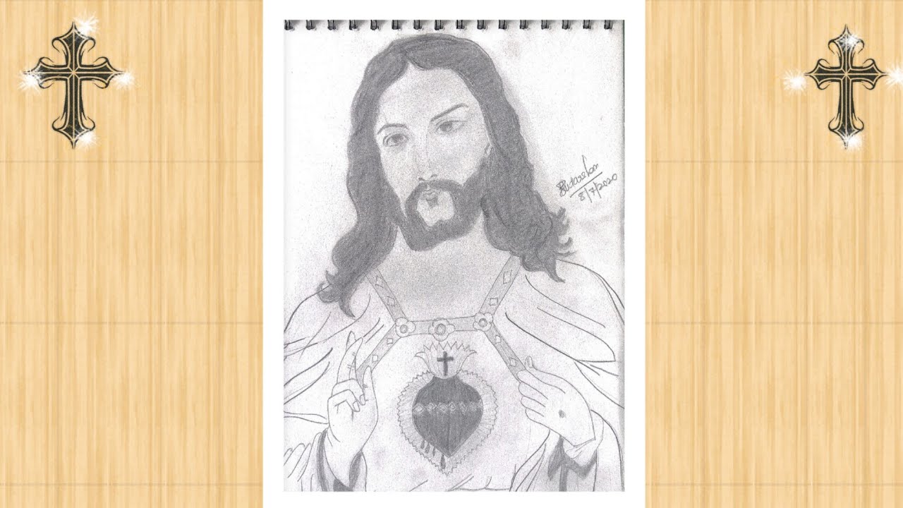 How to draw Jesus Christ for beginners | Sruthyz Art gallery - YouTube