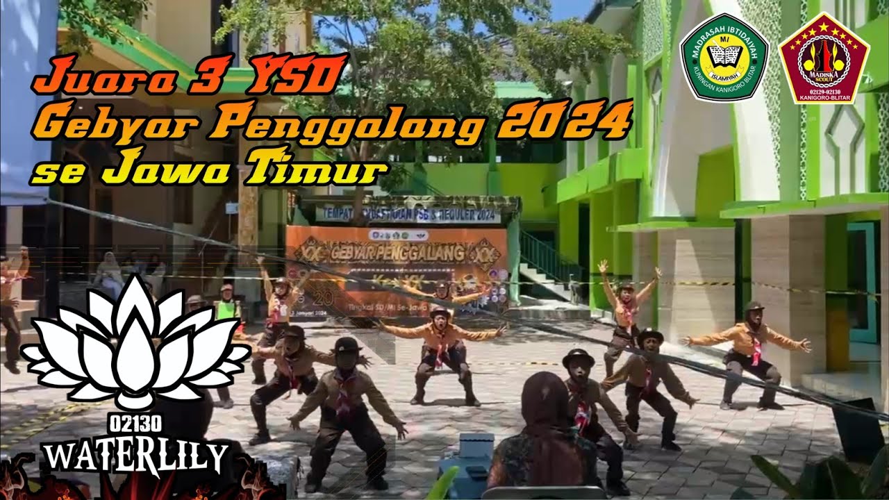 Juara 3 YSD Putri. Madiska Scout MI Islamiyah Kuningan di Gebyar Penggalang XX se Jawa Timur.