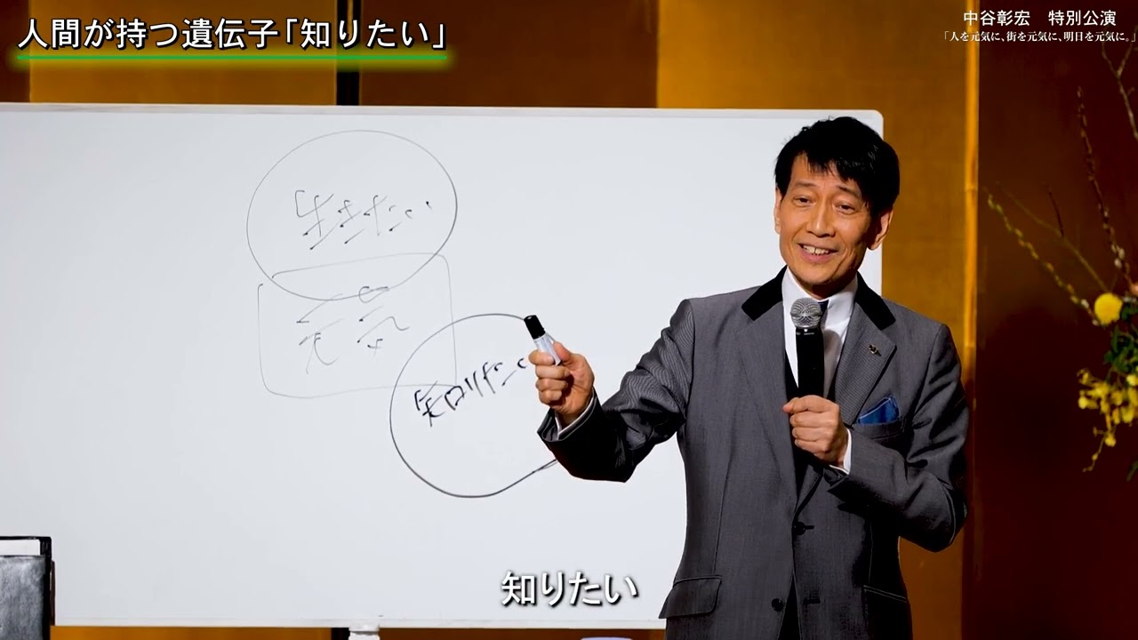 中谷彰宏氏 特別講演 ～人を元気に、街を元気に、明日を元気に