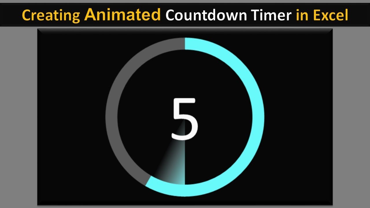 Pie Chart Countdown Timer