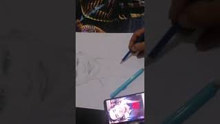 رسم بورتريه بالقلم الرصاص B2 : رسم بورتريه من الموبايل