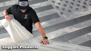 DIY A Simple Way To Make An American Flag From Epoxy Resin | Resin Art | Leggari Flag Technique