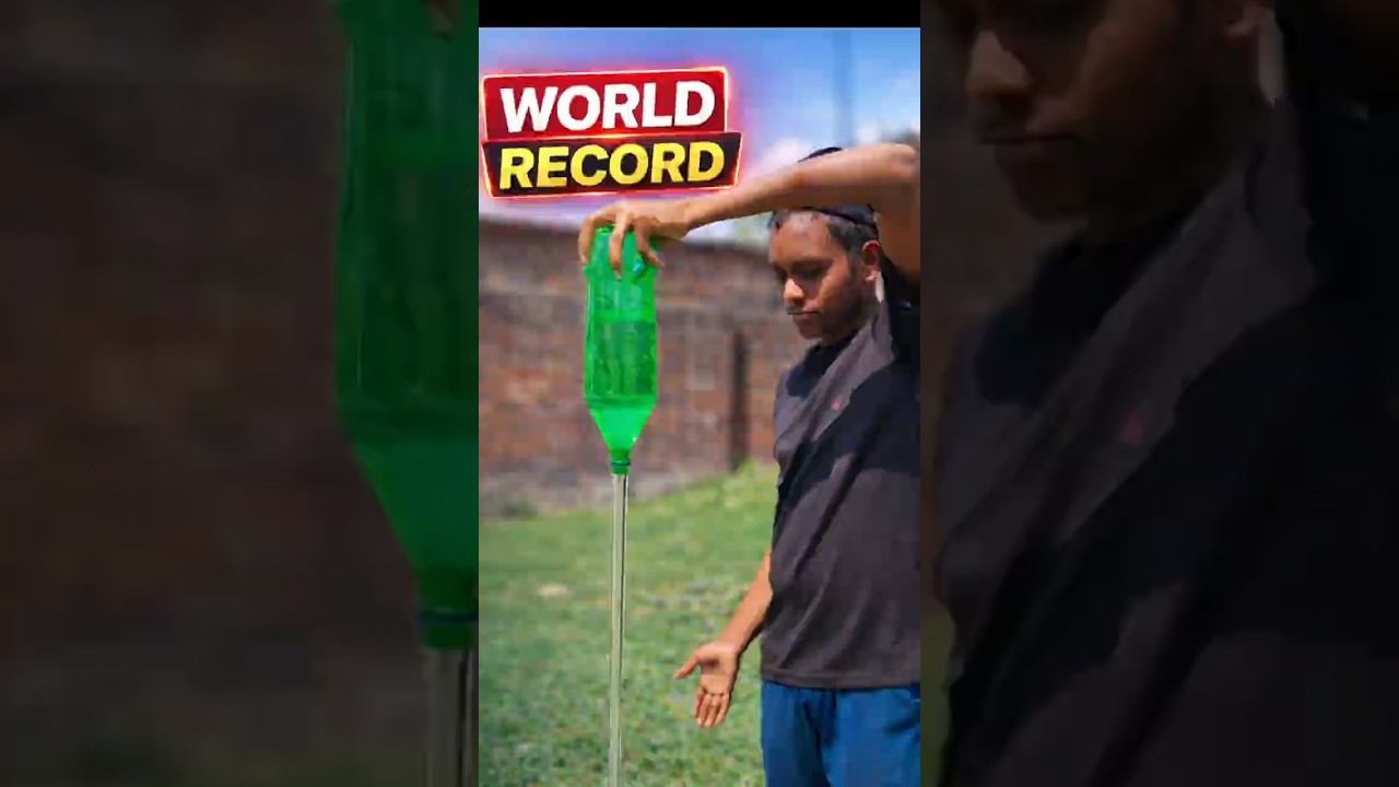 💀3 Seconds Me 2L Bottle Khatam! 😱 | World Record Science Trick#sciencetrick #science#viralshorts