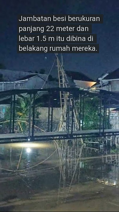 Jiran tak benar guna laluan, keluarga bina jambatan