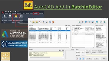 AutoCAD Plugin: BatchInEditor