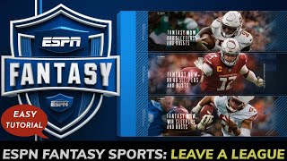 How to Leave a League on ESPN Fantasy Sports Exit a League on ESPN Fantasy Sports