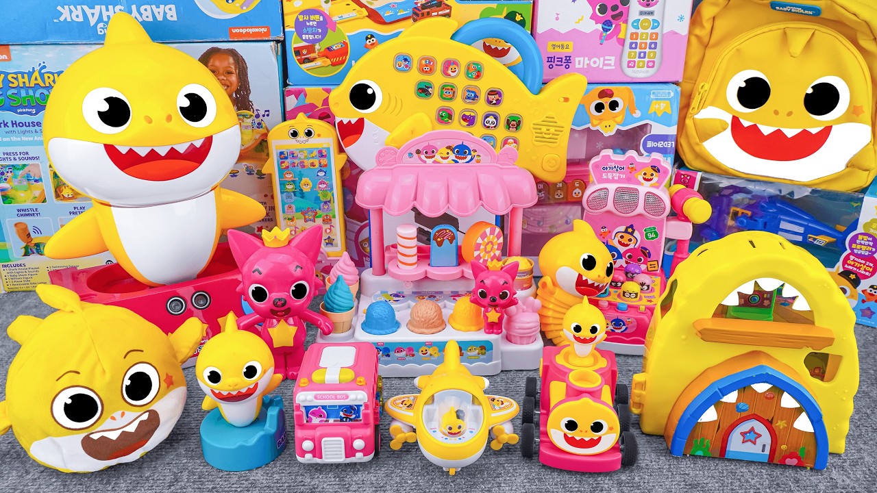 68 Minutes BABY SHARK Collection Unboxing - Satisfying Unboxing WowWee Baby Shark Ice Cream Playset