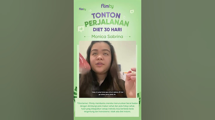 30 Days Diet Challenge Bersama Flimty