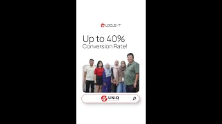 Up to 40% conversion rate in just a few months!