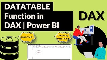 DATATABLE  in DAX | Define Data Inline | Static Table Creation | Power BI | Complete Hands-On