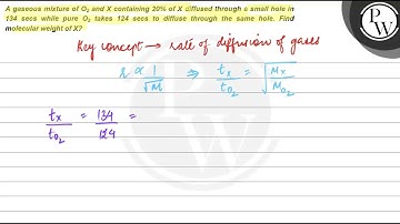 A gaseous mixture of \( \mathrm{O}_{2} \) and \( X \) containing \(...