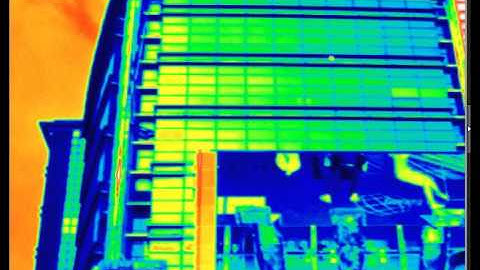 Recording the building luminance on the road with vehicle   ELF systemVideo Luminance Meter
