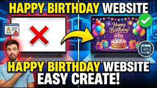How to Make a Happy Birthday Website screenshot 1