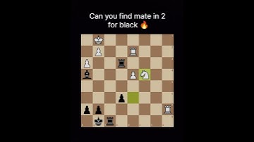 can you find the mate in 2 moves  for black 🔥#chess #chessgame #chesstactics #tactics #puzzle #gamer