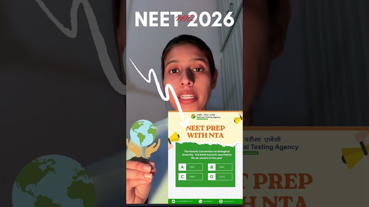 “NTA Question 😱 Earth Summit Year 🌍 | NEET 2026 Must Know!”