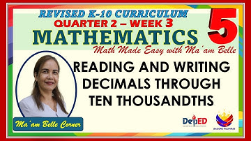GRADE 5- K TO 10 CURRICULUM - READING AND WRITING DECIMALS THROUGH TEN THOUSANDTHS