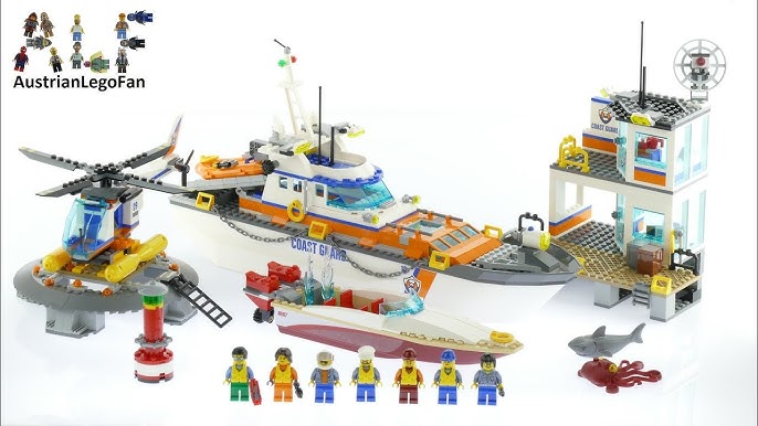 På kanten typisk Aktiver Lego City 4210 Coast Guard Platform Speed Build - YouTube