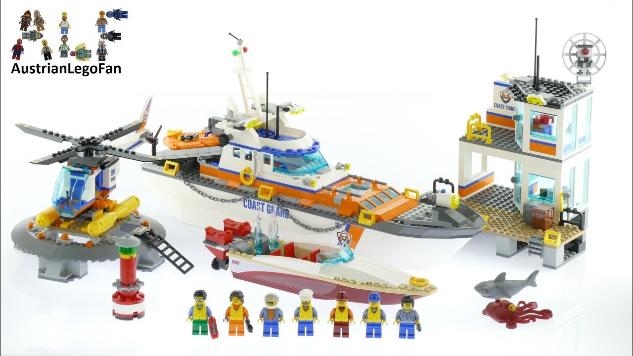 prinsesse frugter hjælper Lego City 60167 Coast Guard Headquarters - Lego Speed Build Review - YouTube