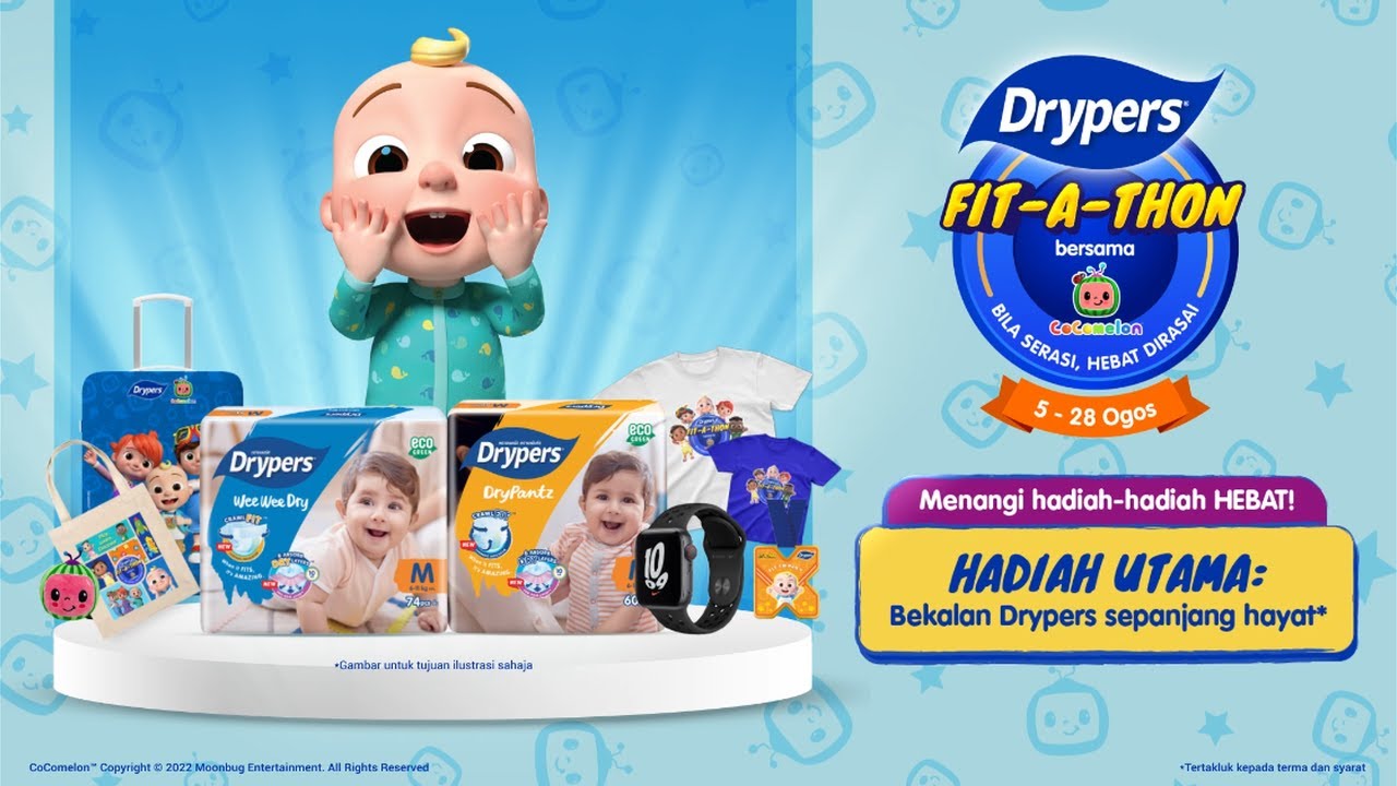 Drypers Fit-A-Thon bersama CoComelon - YouTube