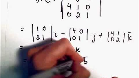 Volume of Parallelpiped using Cross Product