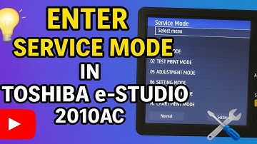 How to Enter Service Mode in Toshiba E-studio 2010AC