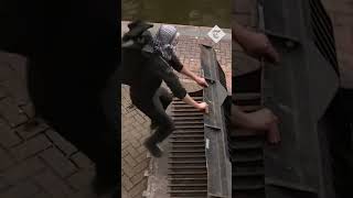 Pro-Palestinian Protester Jumps Into Canal To Evade Police In Amsterdam