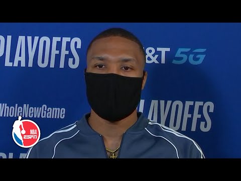 Damian Lillard talks finger injury, status for Game 3 vs. Lakers | 2020 NBA Playoffs