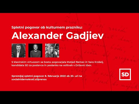 Pogovor ob prazniku kulture: Alexander Gadjiev