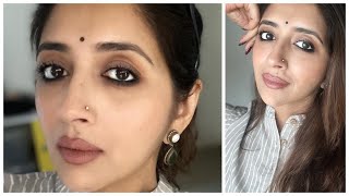 A smudged Kajal/ Kohl look. Elegant, Easy & Relatable Makeup. Go to 5 minute look! Daily Makeup! screenshot 3