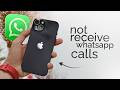 How to Not Receive Calls on WhatsApp iPhone (tutorial)