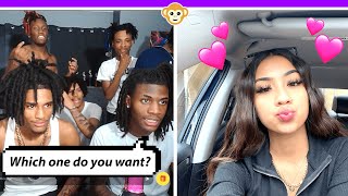 Baddies Choose Who They Want On The Monkey Appgone Wrong... Funny