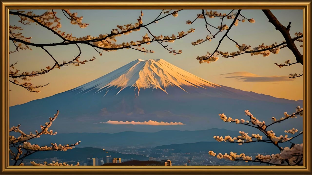 Fuji Mountain TV Frame 4K | Picture 4K | @tvframeart9