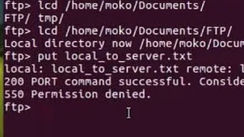 How to fix FTP Server (Ubuntu) - 550 Permission denied, cannot put file to server