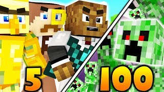 Full 5 VS 100 FAN BATTLE - MINECRAFT MONSTERS INDUSTRIES | JeromeASF News
