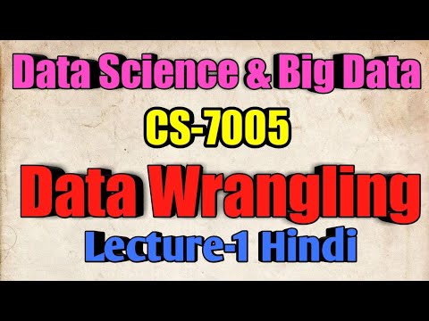 Data Wrangling |Big Data & And Data Science Lecture-1|In Hindi - YouTube