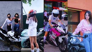 Girl's riding superbike #2 | tiktok trending | Adibe Zeme