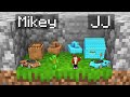 Mikey vs jj tiny house survival battle in minecraft maizen