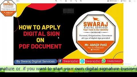 How to Apply #Digital #Signature on #PDF #document
