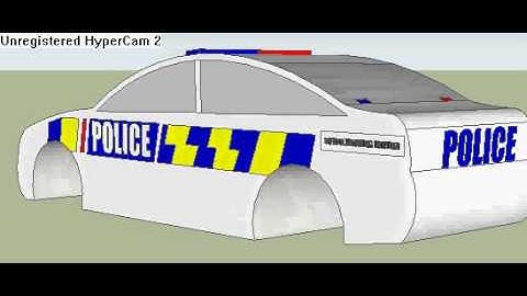 NZ Police car made on sketchup