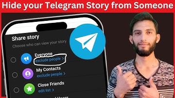 How to hide telegram story from someone | How to hide story from telegram
