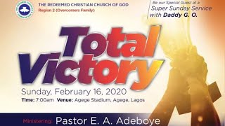 rccg region 2 family - super sunday service - toal victory - february 16, 2020 - live stream