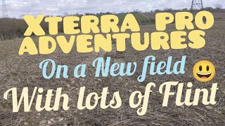 On a new field #xterrapro adventures with lots of #flint #metaldetecting #silver #history