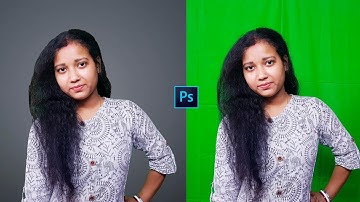 How To Remove a GREEN SCREEN in Photoshop. (HINDI)