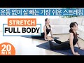 운동 없이 살 빠지는 전신 스트레칭) 매일 하는 쉬운 다이어트 전신 스트레칭 루틴 (체중감량 · 자세 교정 · 체형교정 스트레칭) // 피로회복 · 붓기제거 ·무기력 극복·골반교정