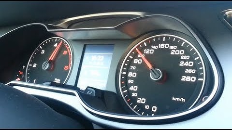 Audi A4 2.0 TDI (143 PS / 105 kW) 0-100 Acceleration Test