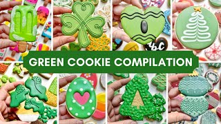 GREEN COOKIES ~ an epic cookie decorating compilation of all green cookies 💚