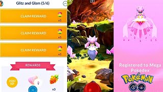 SPEEDRUNNING GLITZ & GLAM Special Research With Mega Diancie in Pokémon Go